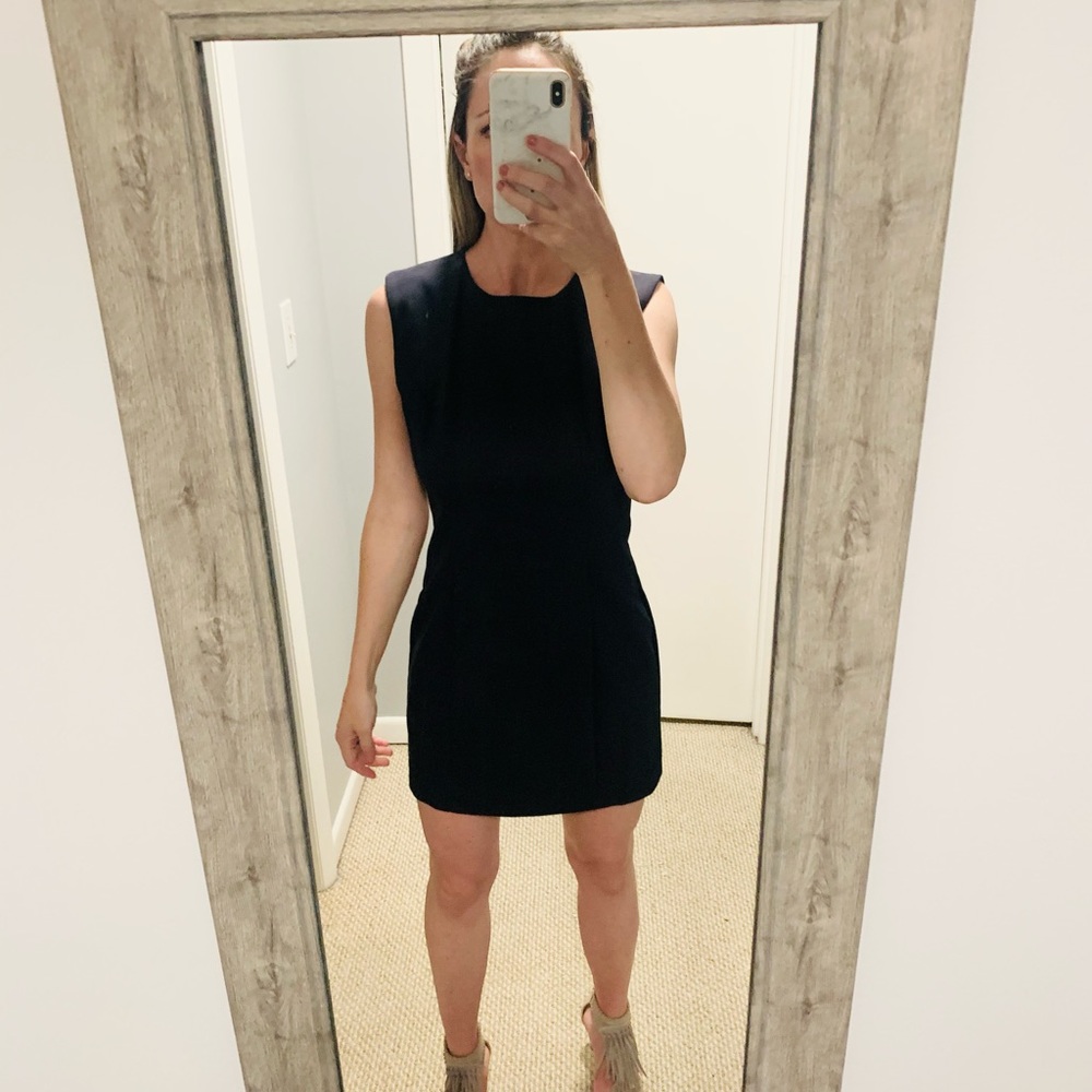 Navy French Connection Mini Pencil Dress